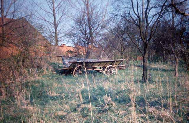 a farmer's abandoned wagon
